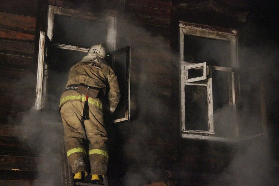 Пожар в садовом доме в городском округе Можайский