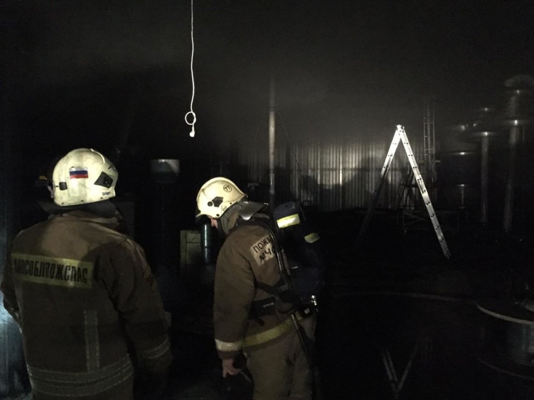 Пожар в нежилом здании в городском округе Можайский