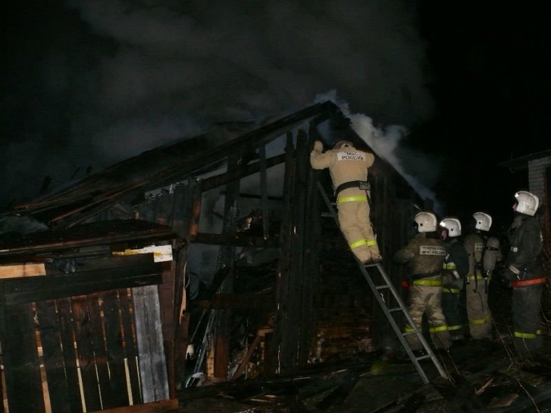 Пожар в хозяйственной постройке в городском округе Можайский