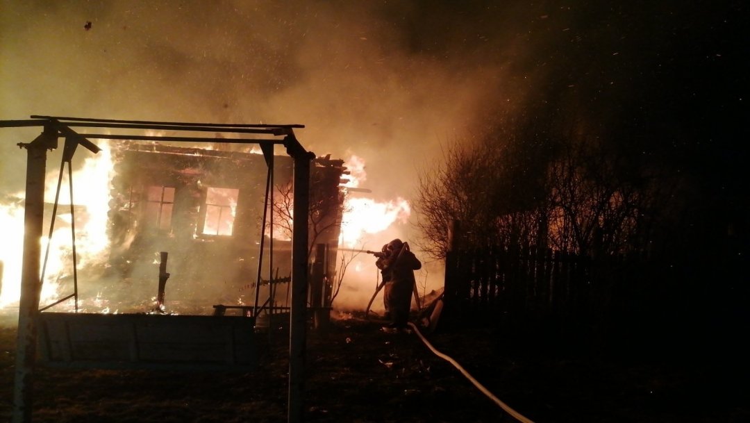 Пожар в жилом доме в городском округе Можайск